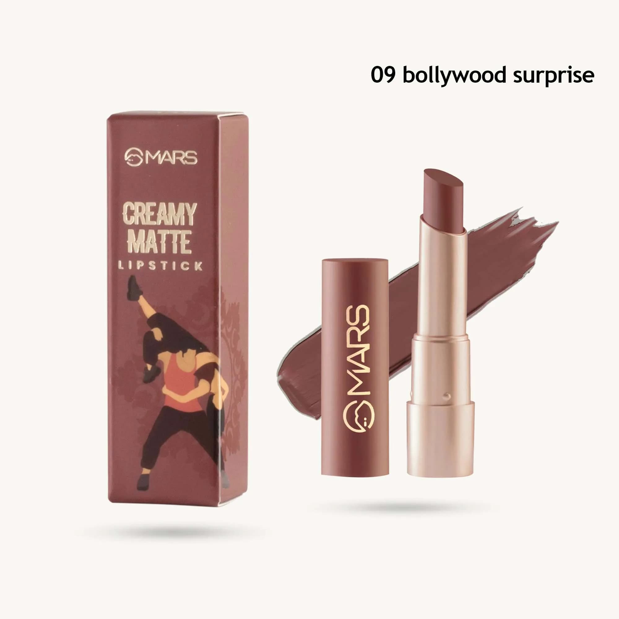 Mars Creamy Matte Lipstick (09 bollywood surprise)