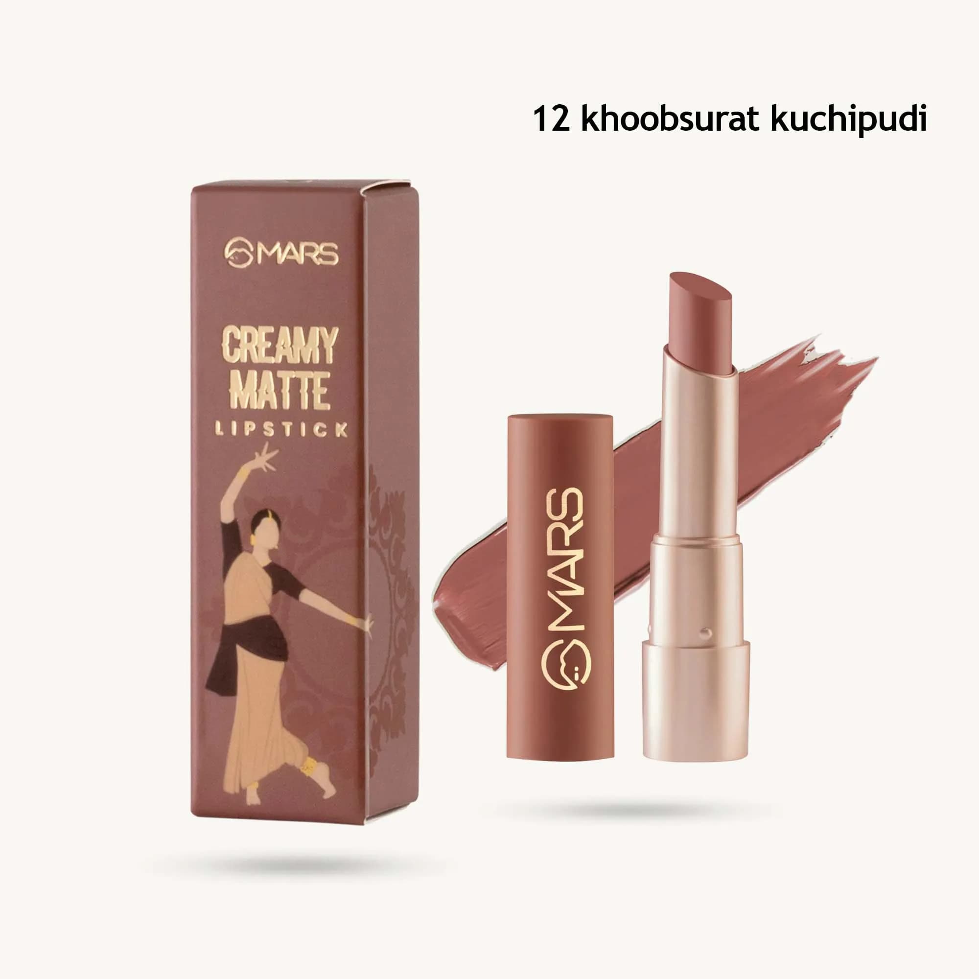 Mars Creamy Matte Lipstick (12 khoobsurat kuchipudi)