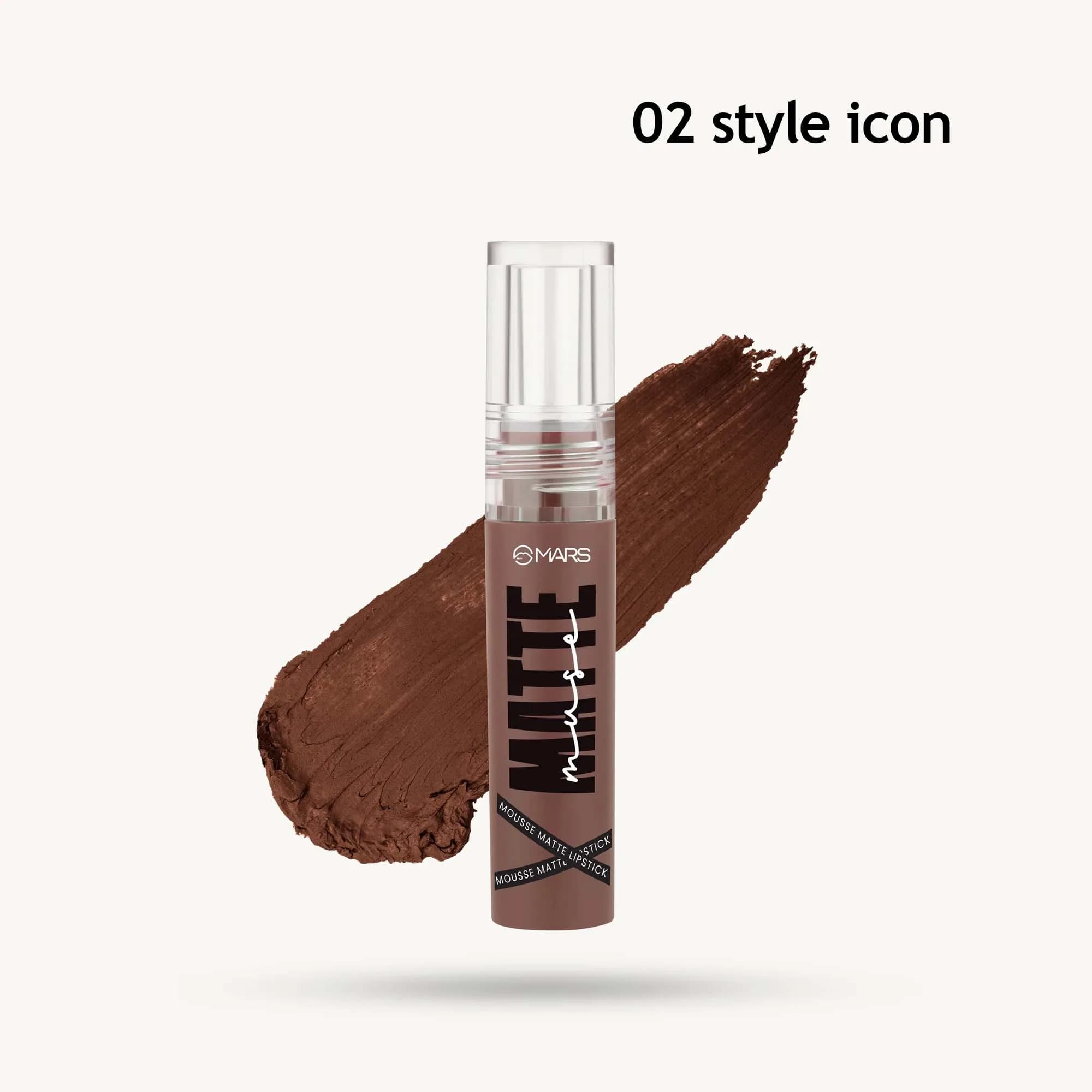 Mars Mousse Matte Lipstick 3ml (02 style icon)