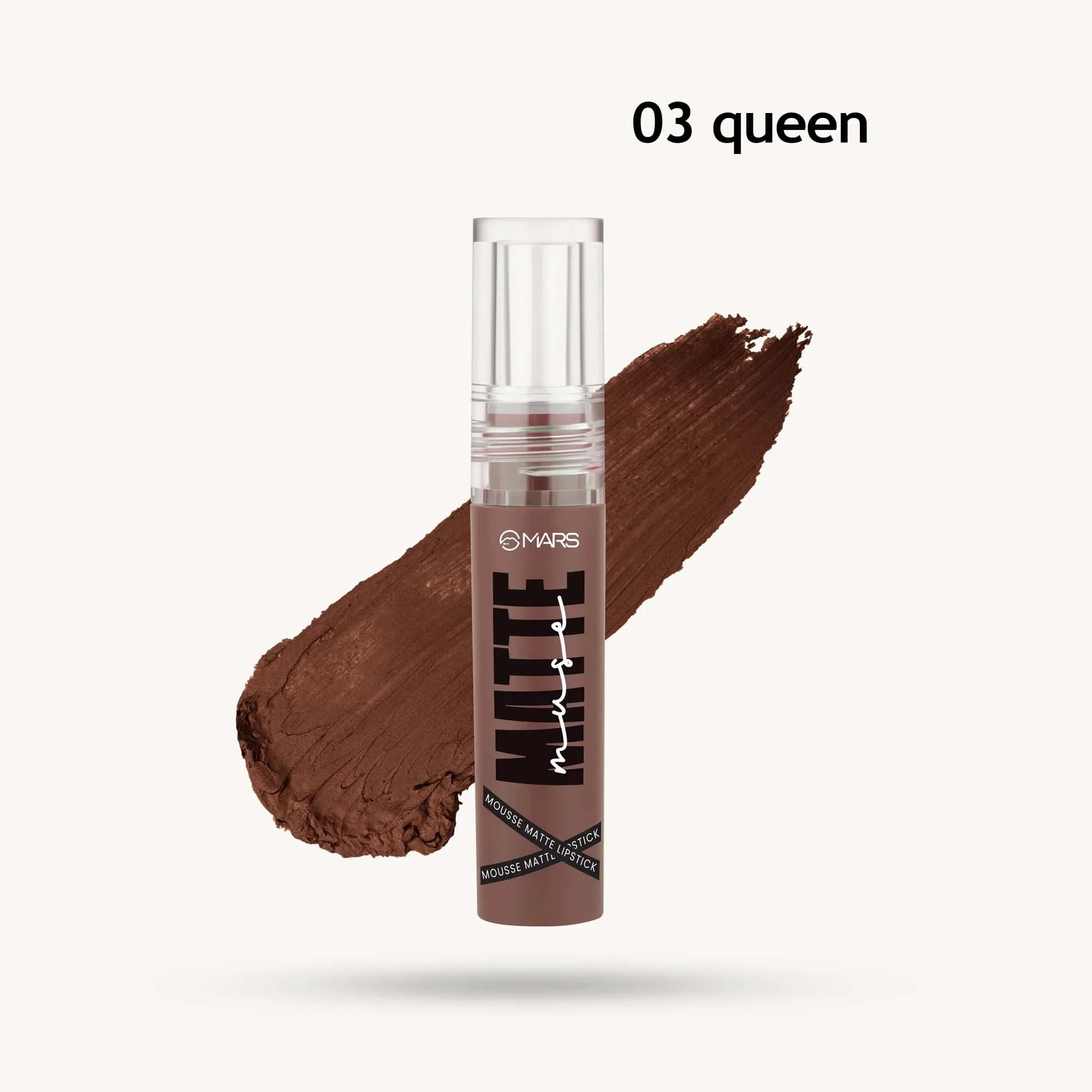 Mars Mousse Matte Lipstick 3ml (03 queen)