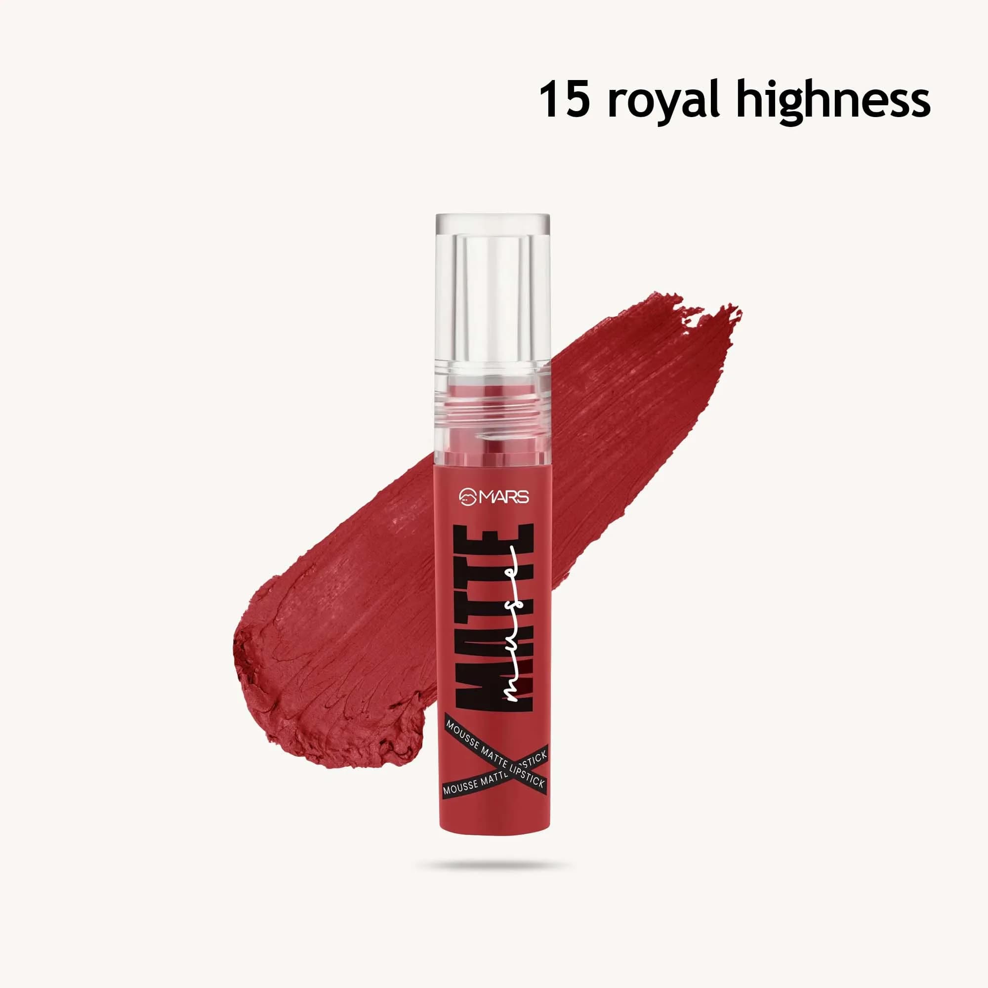 Mars Mousse Matte Lipstick 3ml (15 royal highness)