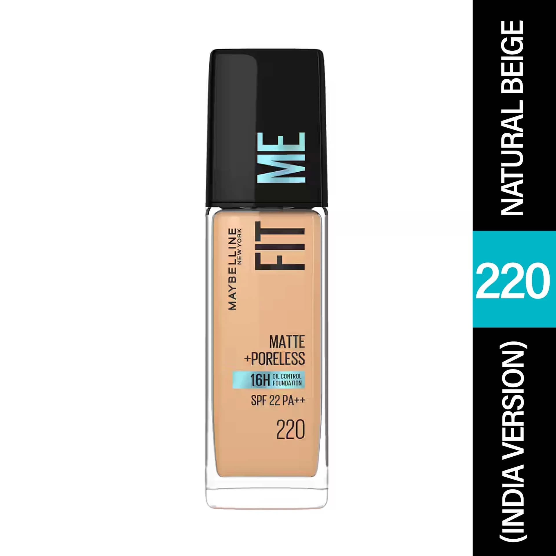Maybelline Fit Me Matte Poreless Foundatio - 220 Natural Beige (India Version)