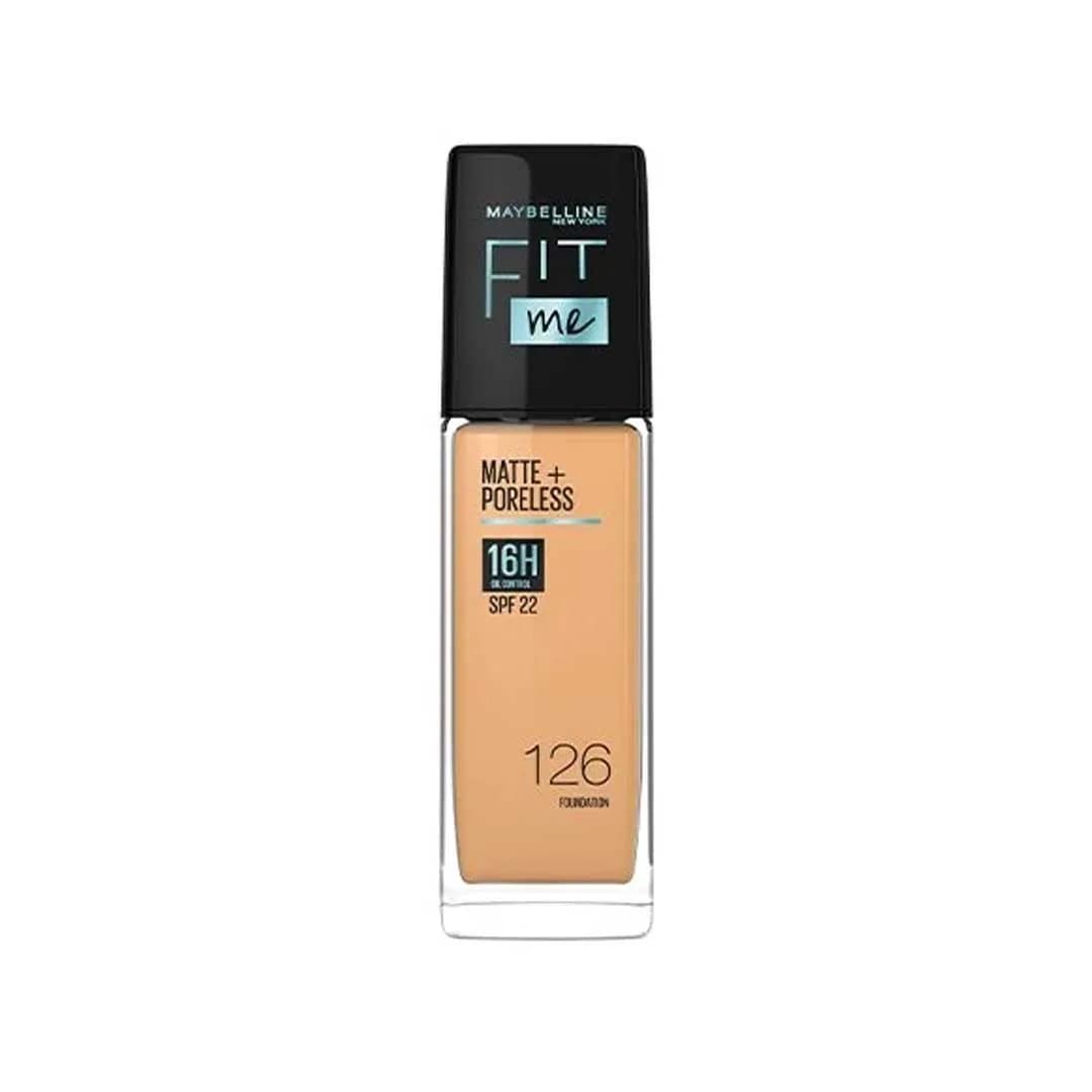Maybelline Fit Me Matte Poreless Foundation- 126 Light pecan(India Version)