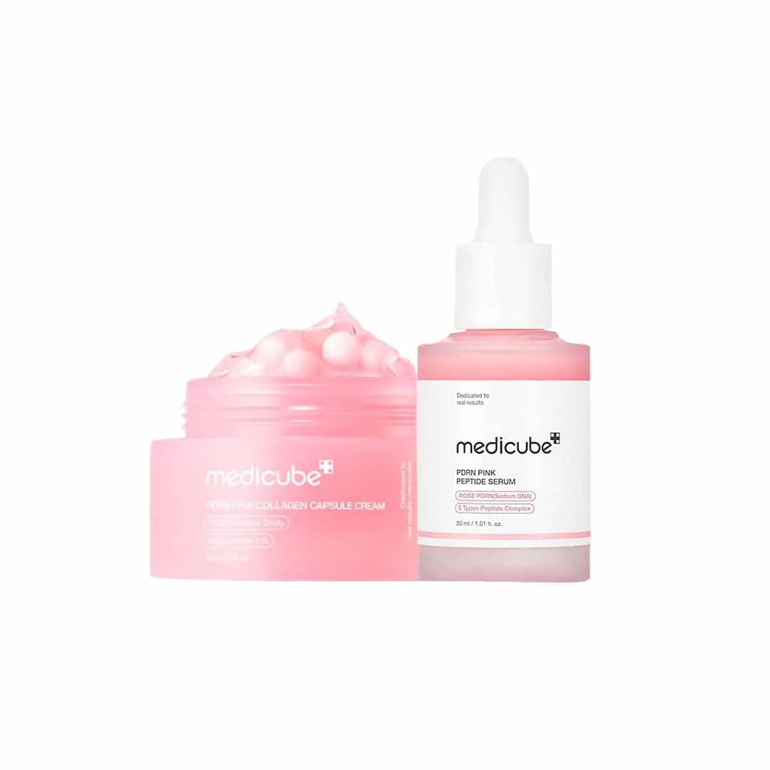 Medicube PDRN Pink Collagen Capsule Cream & serum (55g+30ml) Combo