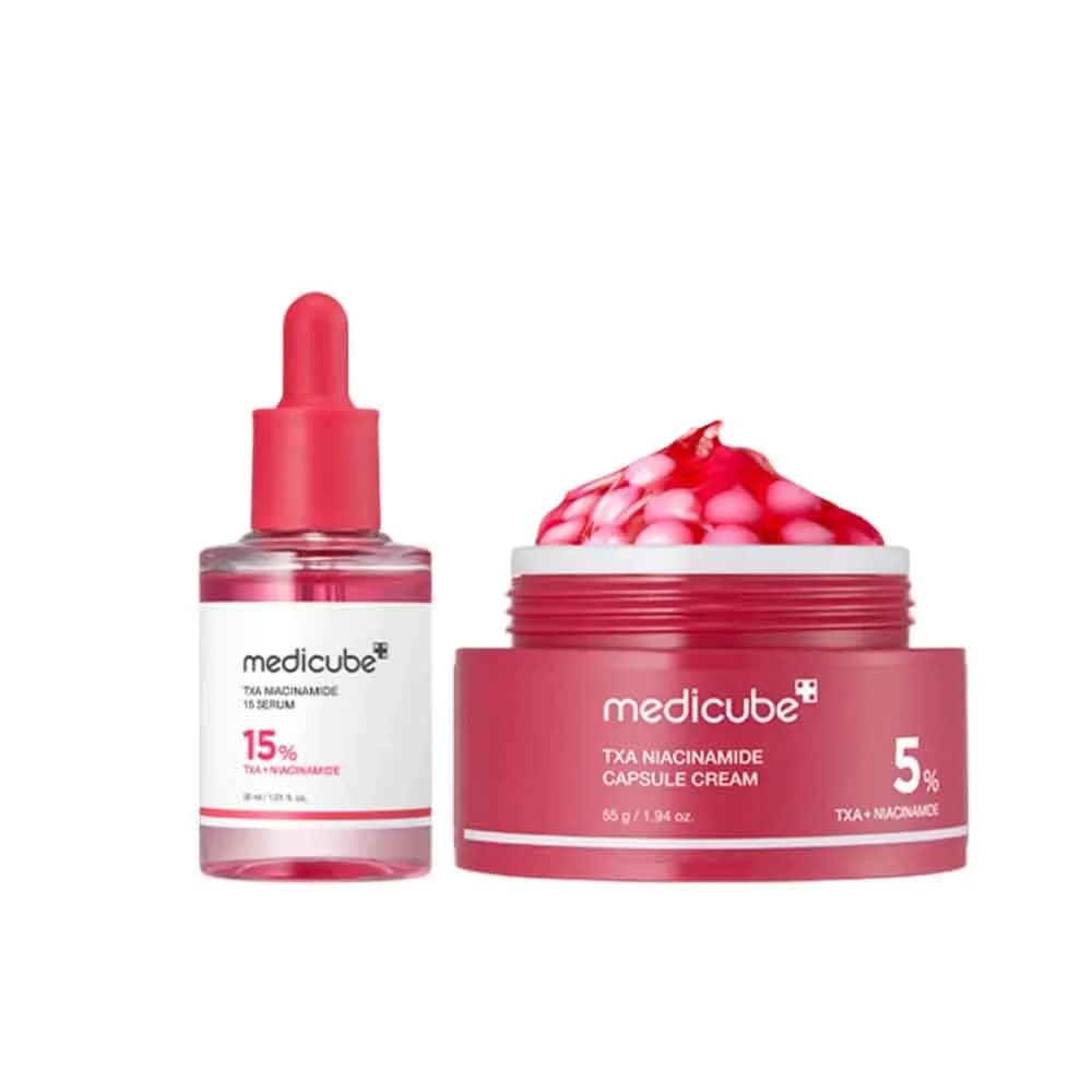 Medicube Txa Niacinamide 15% Serum 30ml AND MEDICUBE TXA Niacinamide Capsule Cream 55g