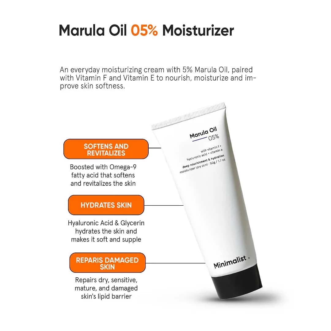 Minimalist Marula Oil 5% Face Moisturizer 50g