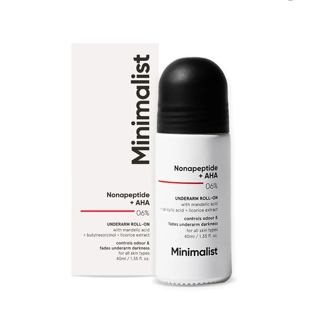 Minimalist nonapeptide aha 6 underarm roll on 40ml
