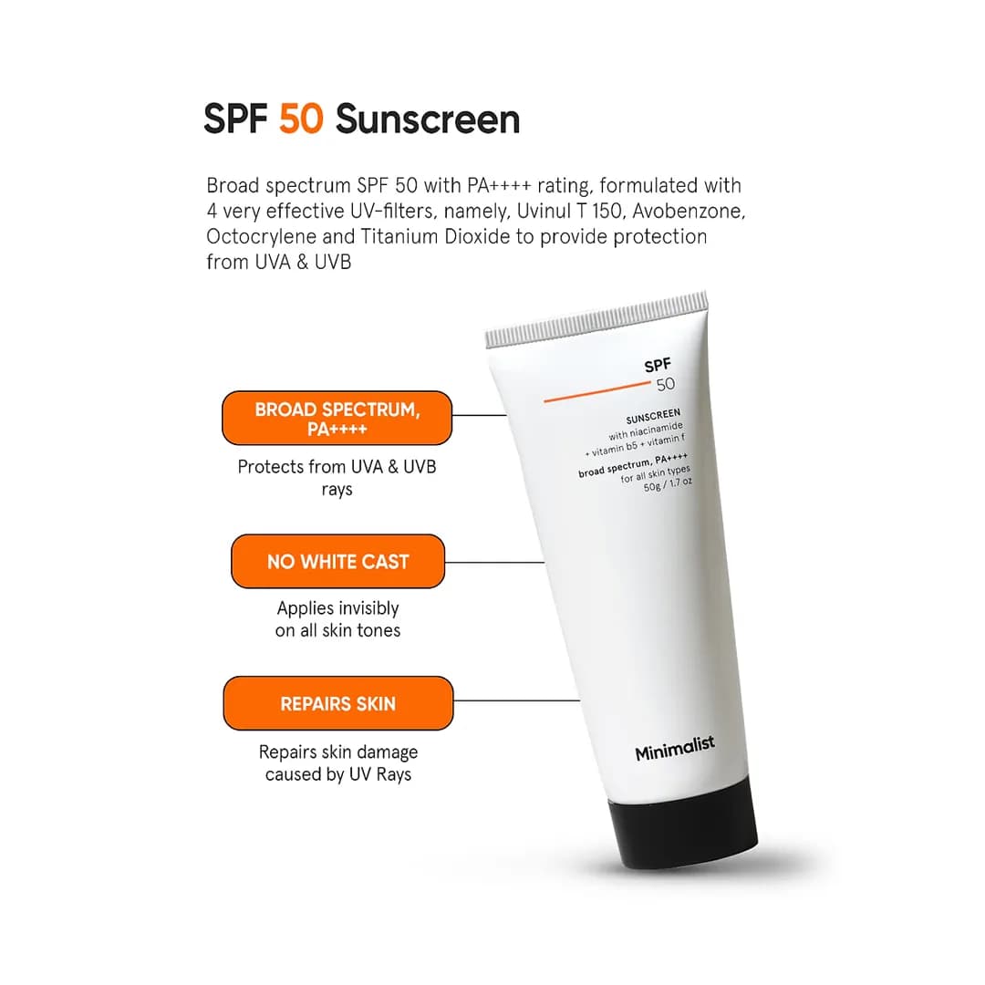 Minimalist Sunscreen SPF 50 PA ++++  50g