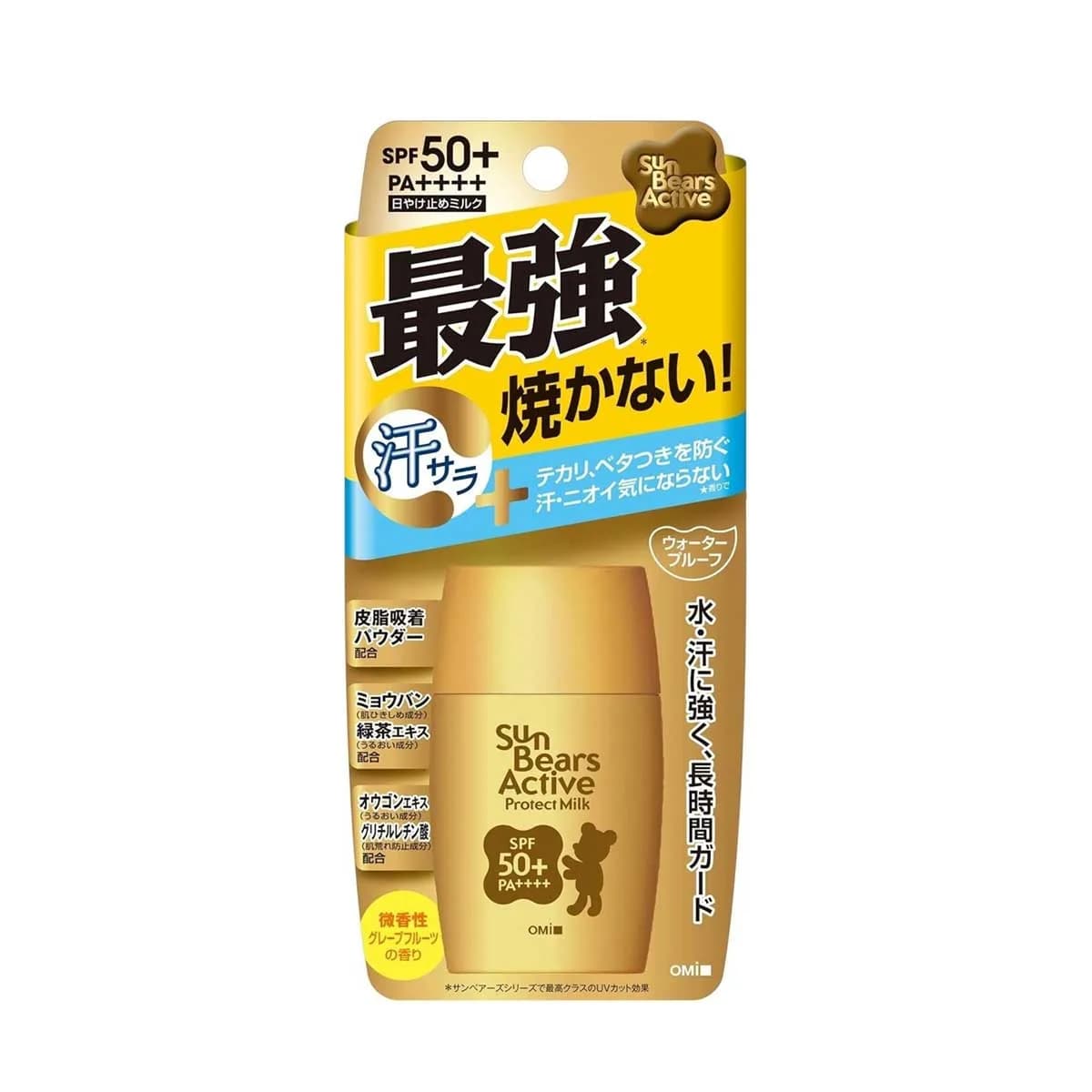 OMI Brotherhood Sun Bears Active Protect Milk Sunscreen SPF 50+ PA++++ 30g