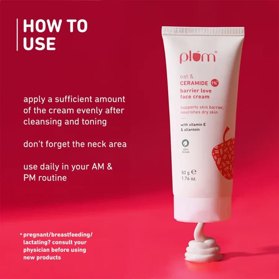 Plum Oat & 1% Ceramide Barrier Love Face Cream 50g