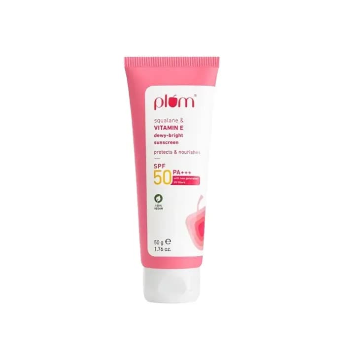 Plum Squalane & Vitamin E Dewy-Bright Sunscreen SPF 50 PA+++ 50g