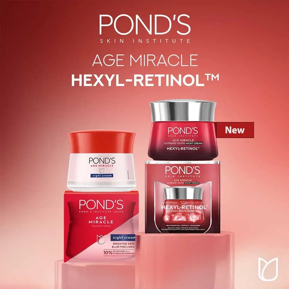 Pond's Age Miracle Ultimate Youth Night Cream with Hexyl Retinol 45g