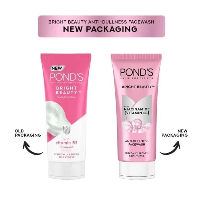 PONDS Bright Beauty Anti-Dullness Facewash with Vitamin B - 100g