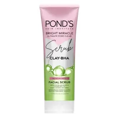 Ponds Bright Miracle Scrub CLAY BHA Facial Scrub 100g