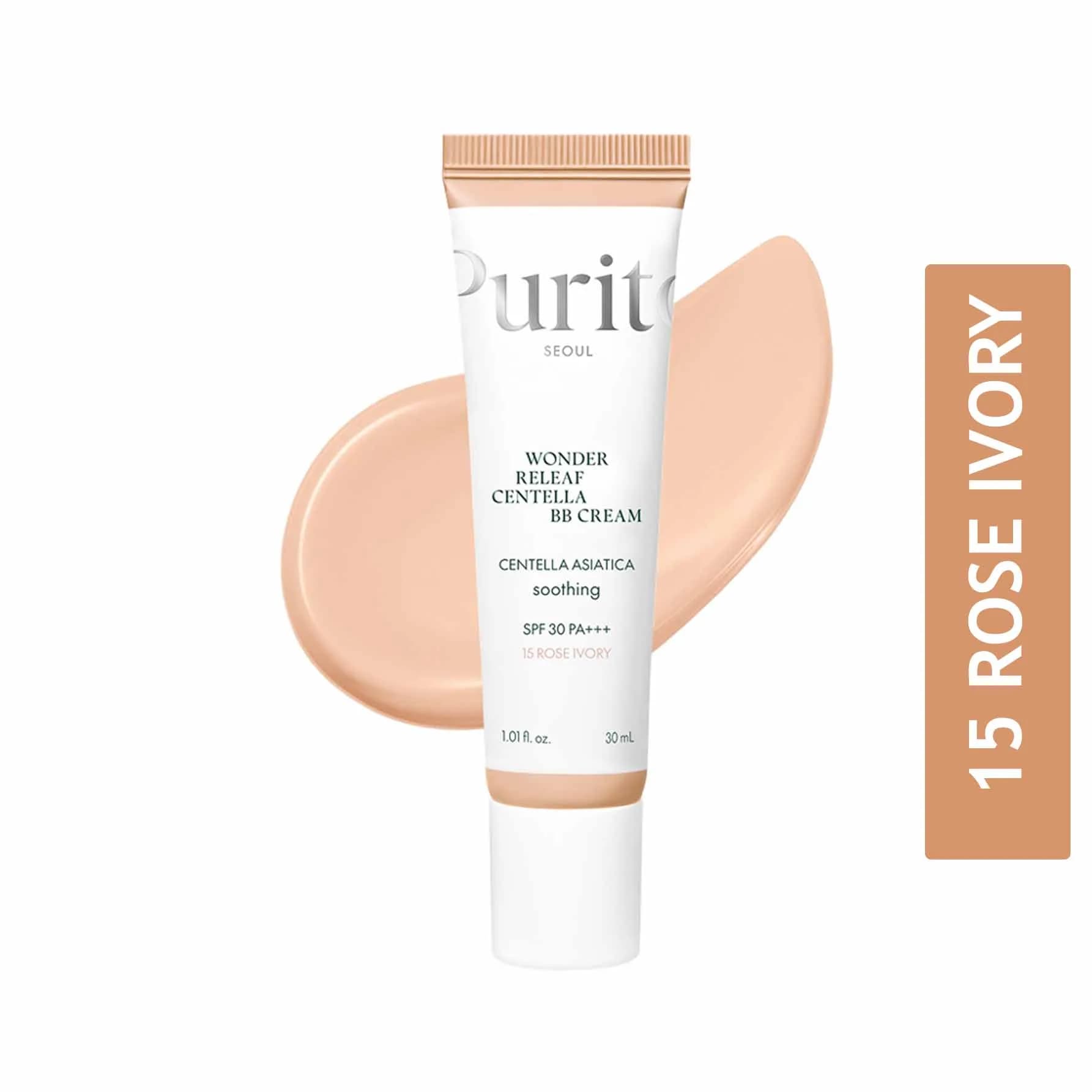 Purito Wonder Releaf Centella BB Cream SPF30 PA+++ (15 Rose Ivory) 30ml
