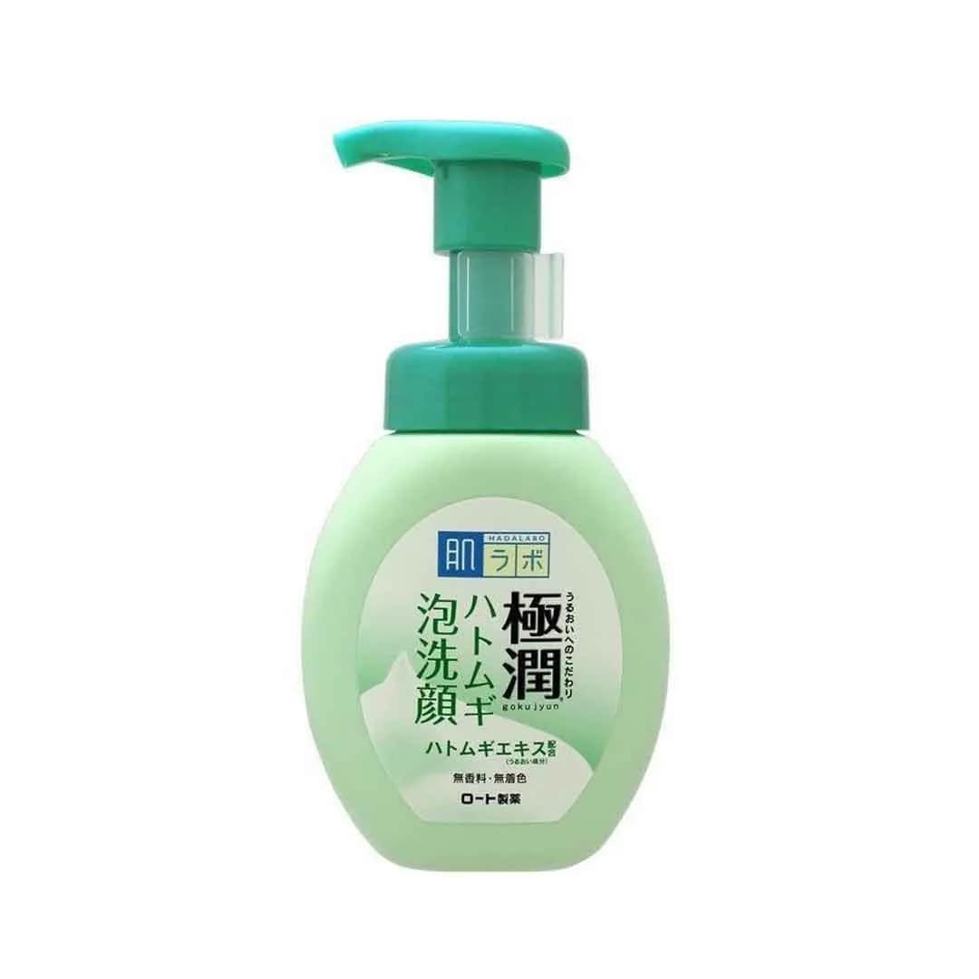 Rohto Mentholatum Hada Labo Gokujyun Pore Cleaning Adlay Foaming Face Wash - 160ml