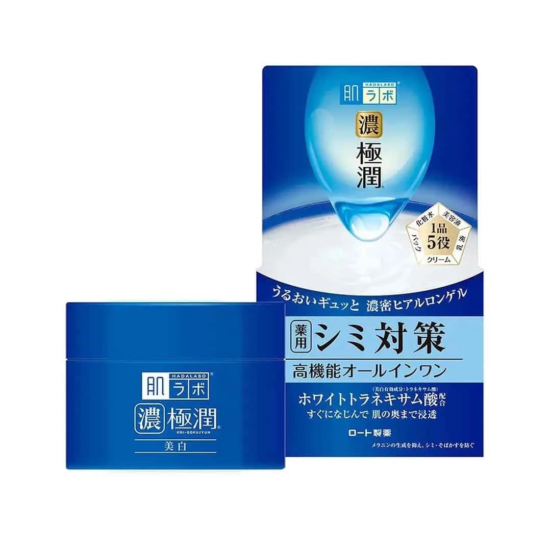 Rohto Mentholatum Hada Labo Koi Gokujyun All in one Whitening Perfect Gel -100g