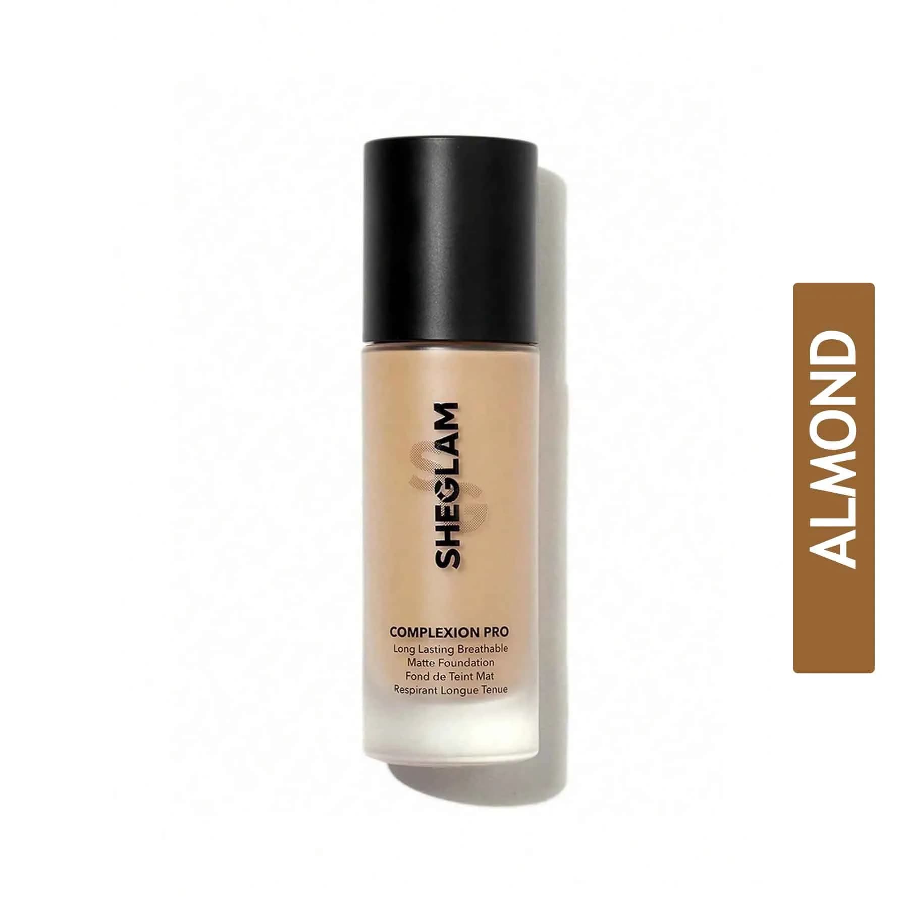 Sheglam Complexion Pro Long Lasting Breathable Matte Foundation – Almond (30ml)
