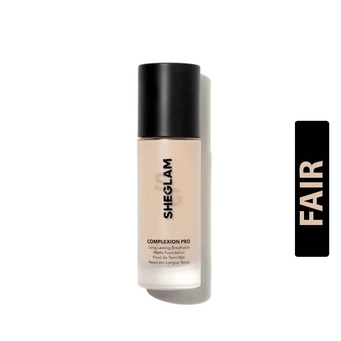 SHEGLAM Complexion Pro Long Lasting Breathable Matte Foundation-Fair 30ml