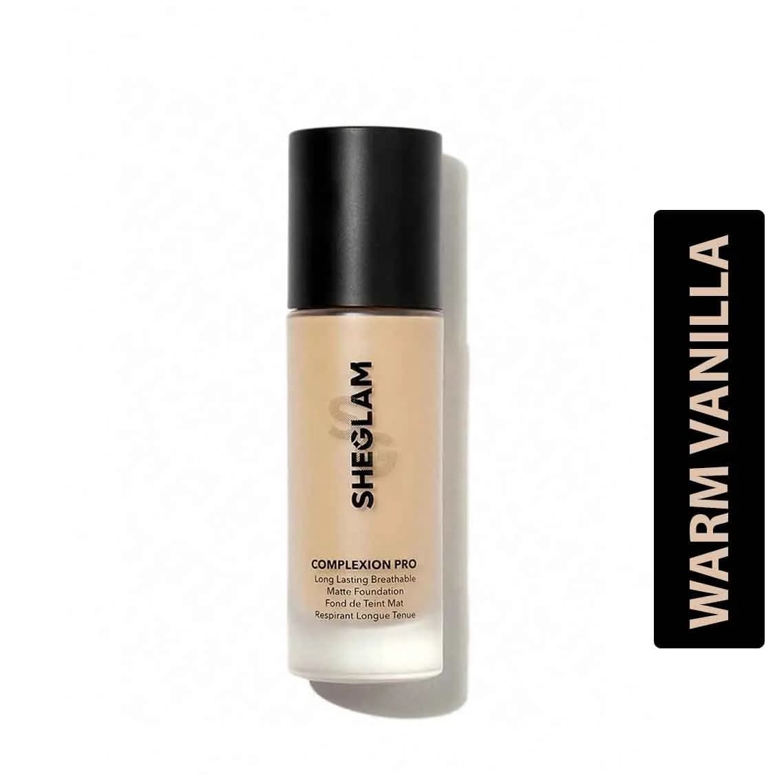 Sheglam Complexion Pro Long Lasting Breathable Matte Foundation -Warm Vanilla 30ml