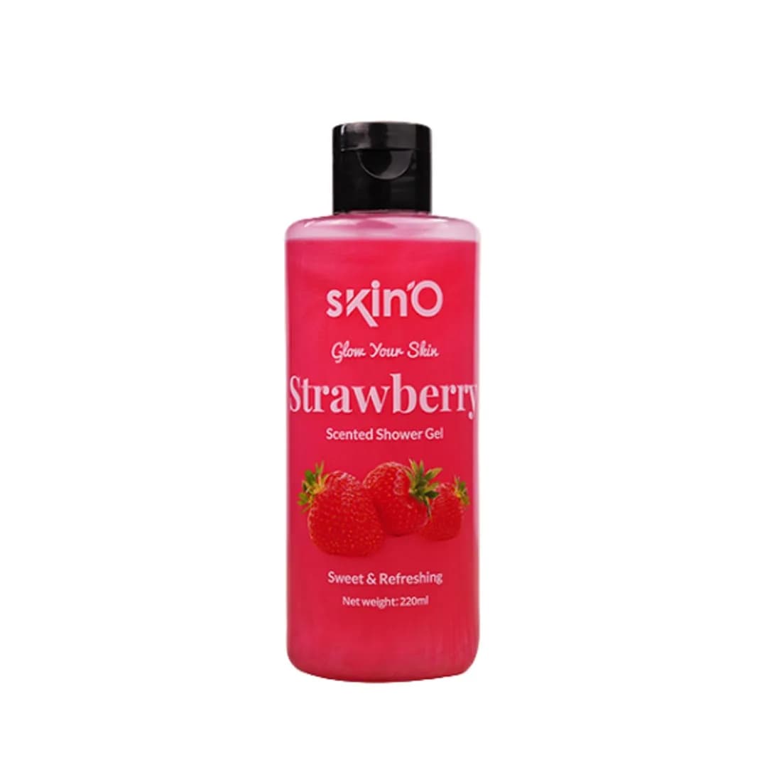 skinO Glow Your Skin Strawberry Scented Shower Gel 220ML