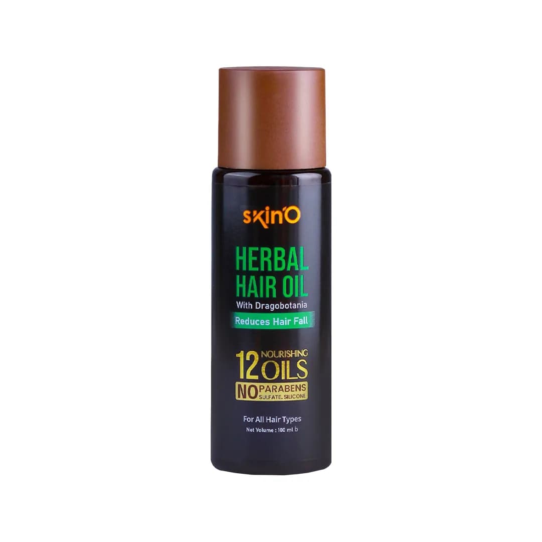 SkinO Herbal Hair Oil With Dragobotania Reduces Hair fall (100ml)