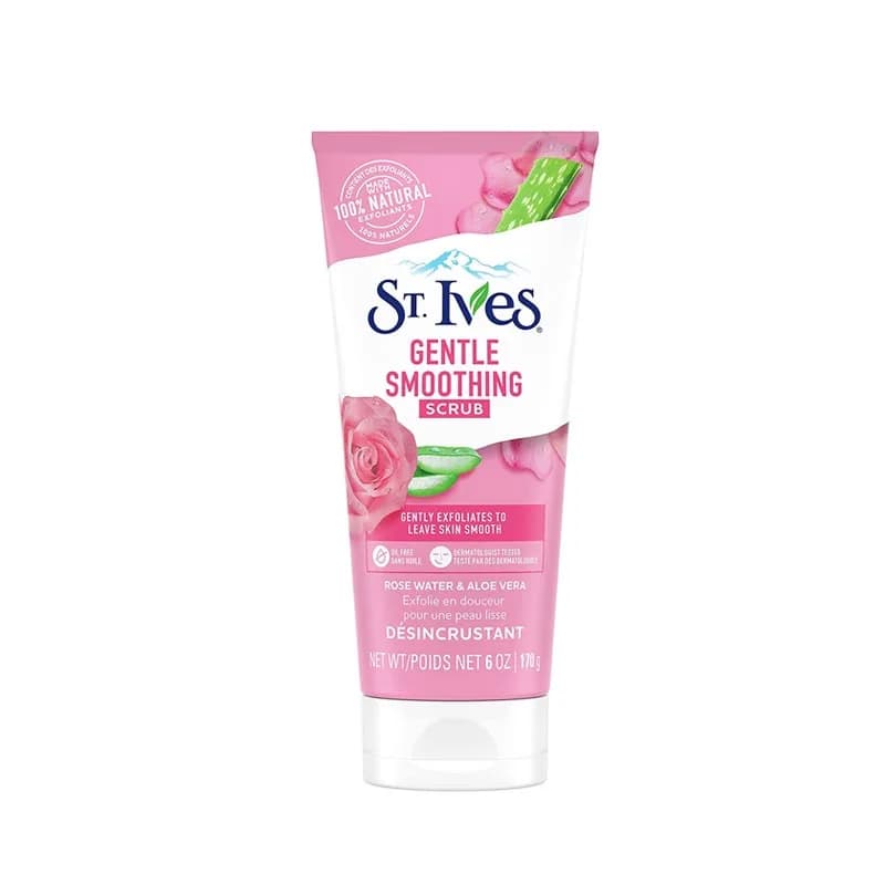 St. Ives Gentle Smoothing Rosewater and Aloe Vera Facial Scrub 170g