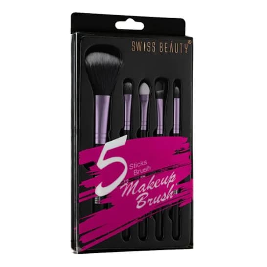 Swiss Beauty 5 in 1 Makeup Brush Set 5 Sticks Brush