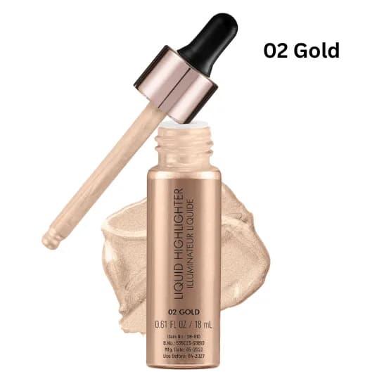 Swiss Beauty Liquid Highlighter Drop & Glow -18ml (02 GOLD)