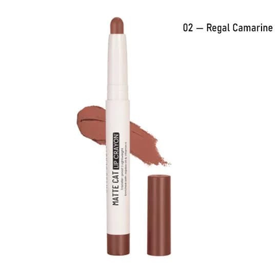 Swiss Beauty Matte Cat Lip Crayon 02 Regal Camarine