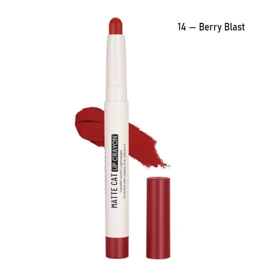 Swiss Beauty Matte Cat Lip Crayon 14 Berry Blast