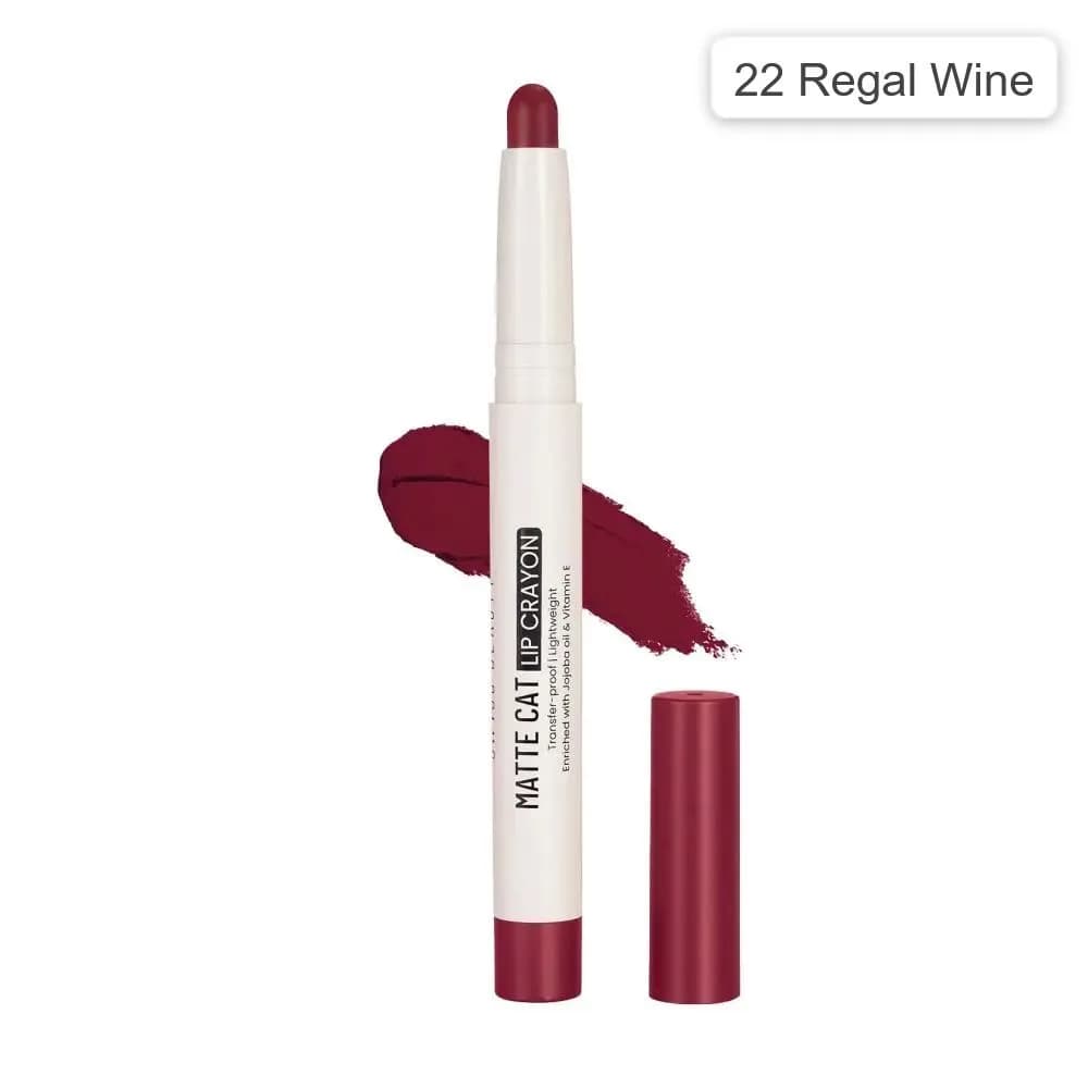 Swiss Beauty Matte Cat Lip Crayon - 22 Regal Wine