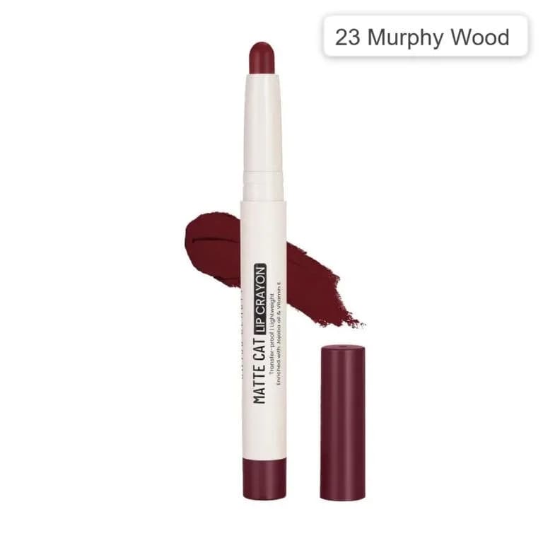 Swiss Beauty Matte Cat Lip Crayon 23 Murphy Wood