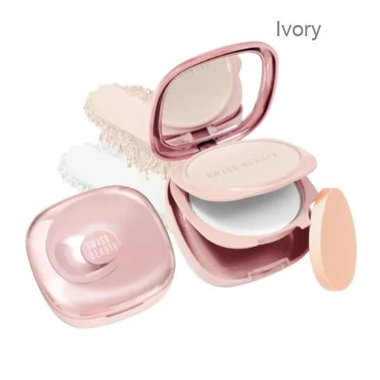 Swiss Beauty Matte & Set Duo Compact Powder - 01 ivory