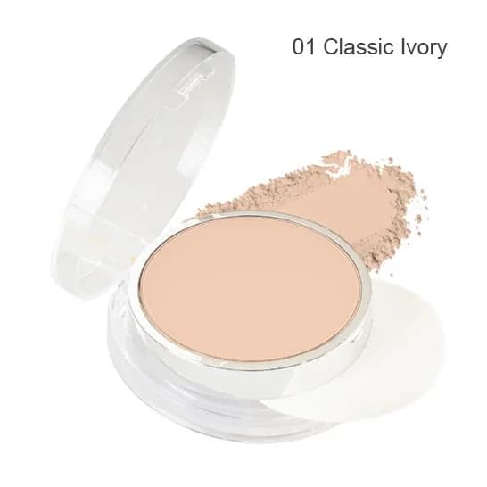 Swiss Beauty Prime & Fine Matte Pressed Powder - 01  Classic-Ivory