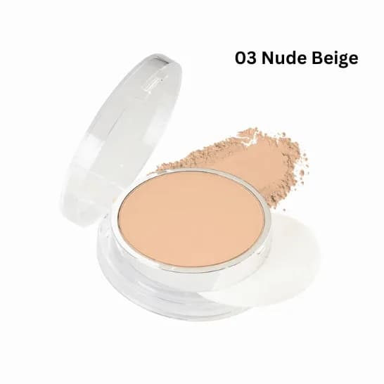 Swiss Beauty Prime & Fine Matte Pressed Powder 8g - 03  Nude-Beige