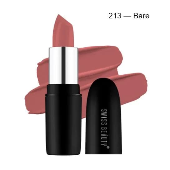 Swiss Beauty Pure Matte Lipstick - 213  Bare