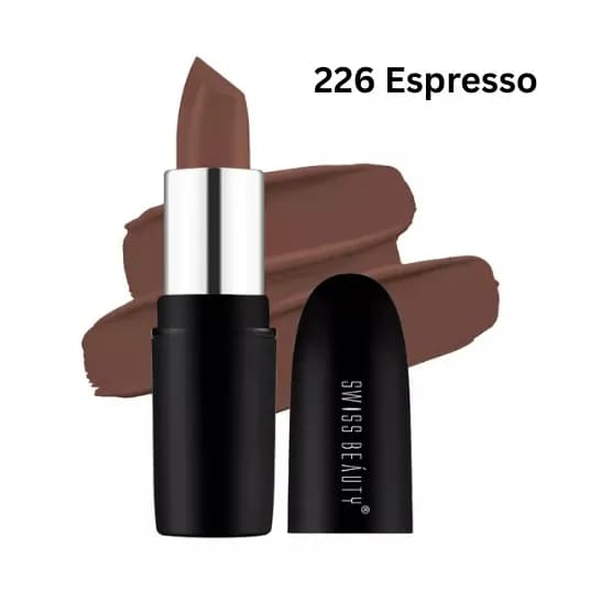 Swiss Beauty Pure Matte Lipstick - 226  Expresso