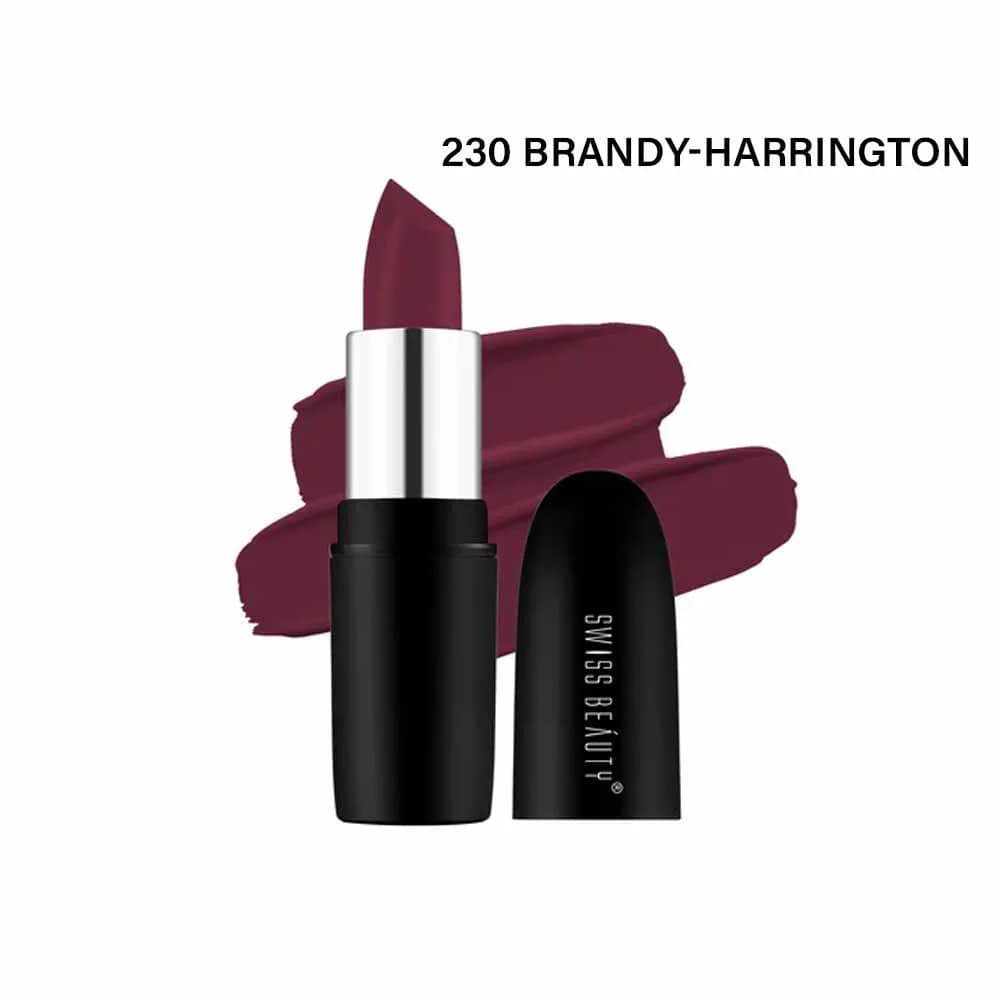 Swiss Beauty Pure Matte Lipstick  - 228 Bold-Wine