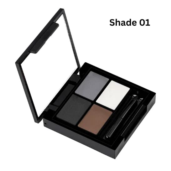 Swiss Beauty Shape My Brows 3 in 1 Eyebrow Palette (Multi-Color-01)