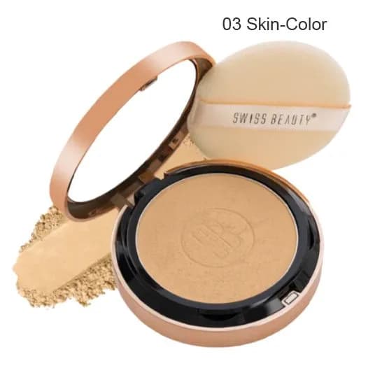 Swiss Beauty Silky and Smooth Oil Control Pressed Powder – 03  Skin-Color