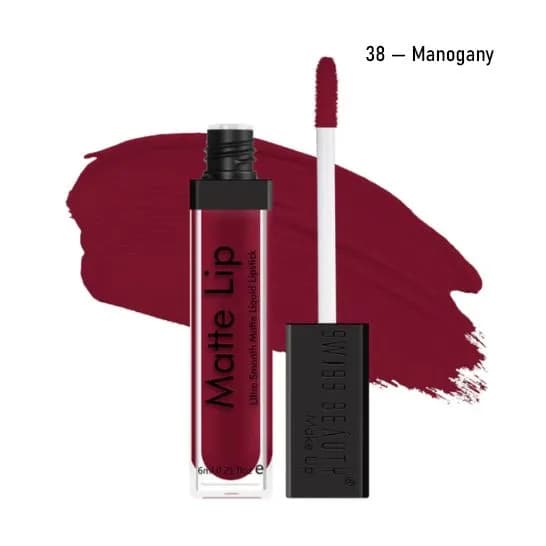 Swiss Beauty Ultra Smooth Matte Liquid Lipstick – 6ml (38-MAHOGANY)