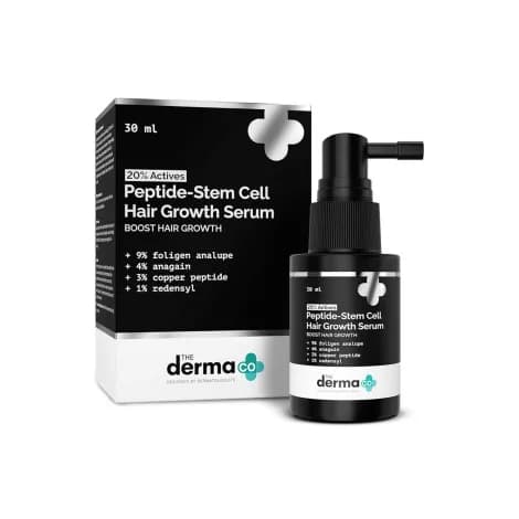 The Derma Co 20% Actives Peptide-Stem Cell Hair Growth Serum 30ml