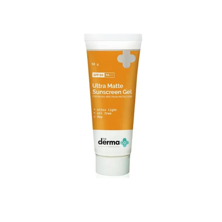 The Derma Co Ultra Matte Sunscreen Gel SPF60 PA+++ 50g