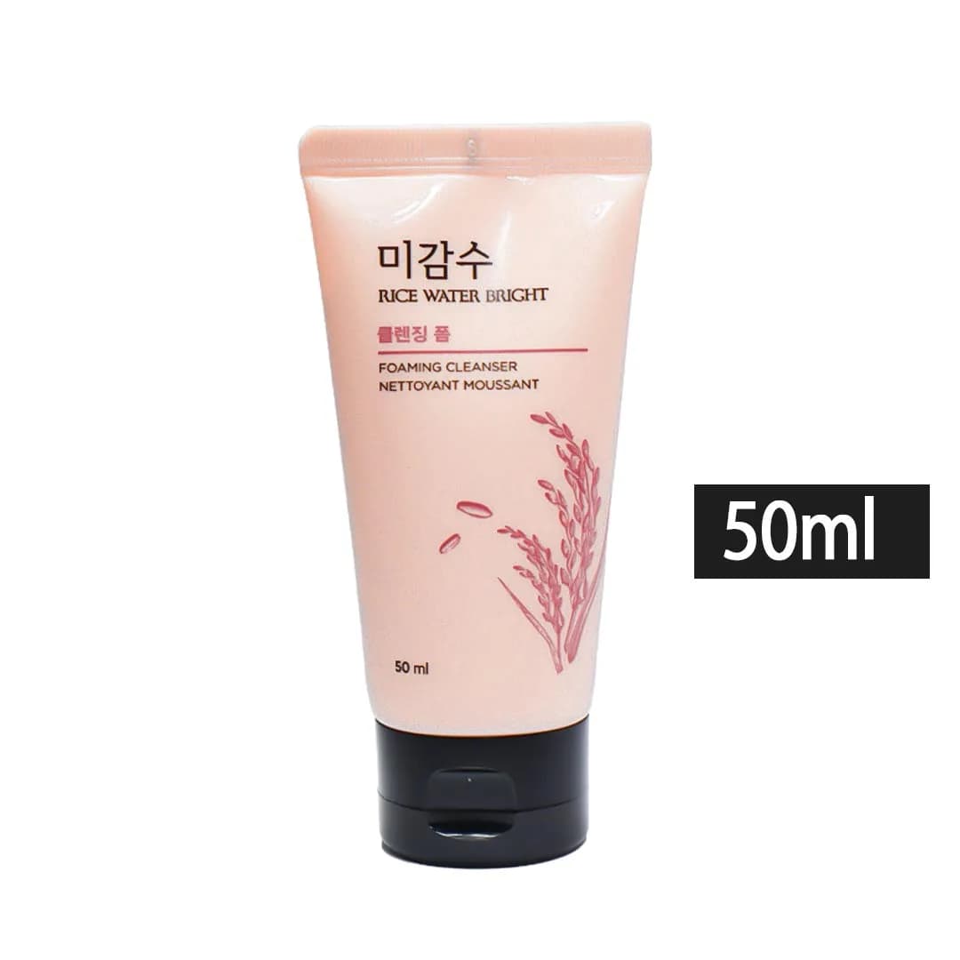 The face shop rice water bright cleanser 50ml