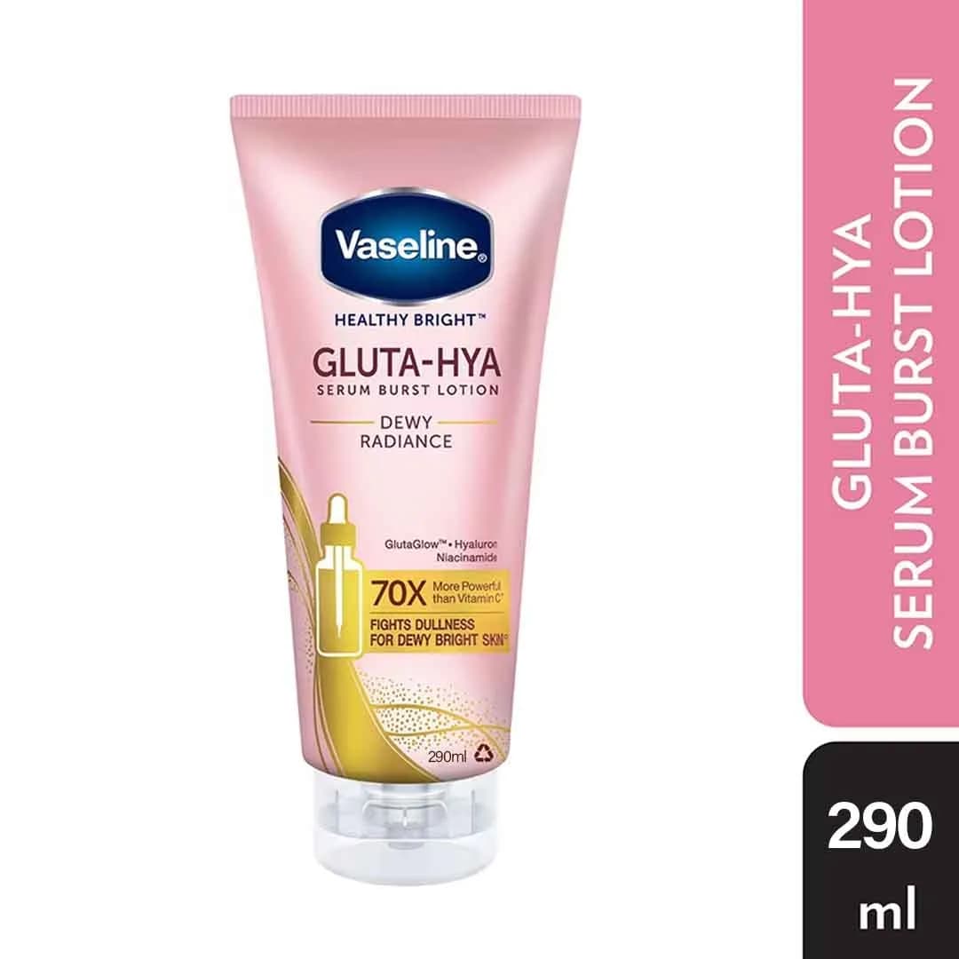 VASELINE Gluta-Hya Serum Burst UV Lotion – Dewy Radiance (290ml)