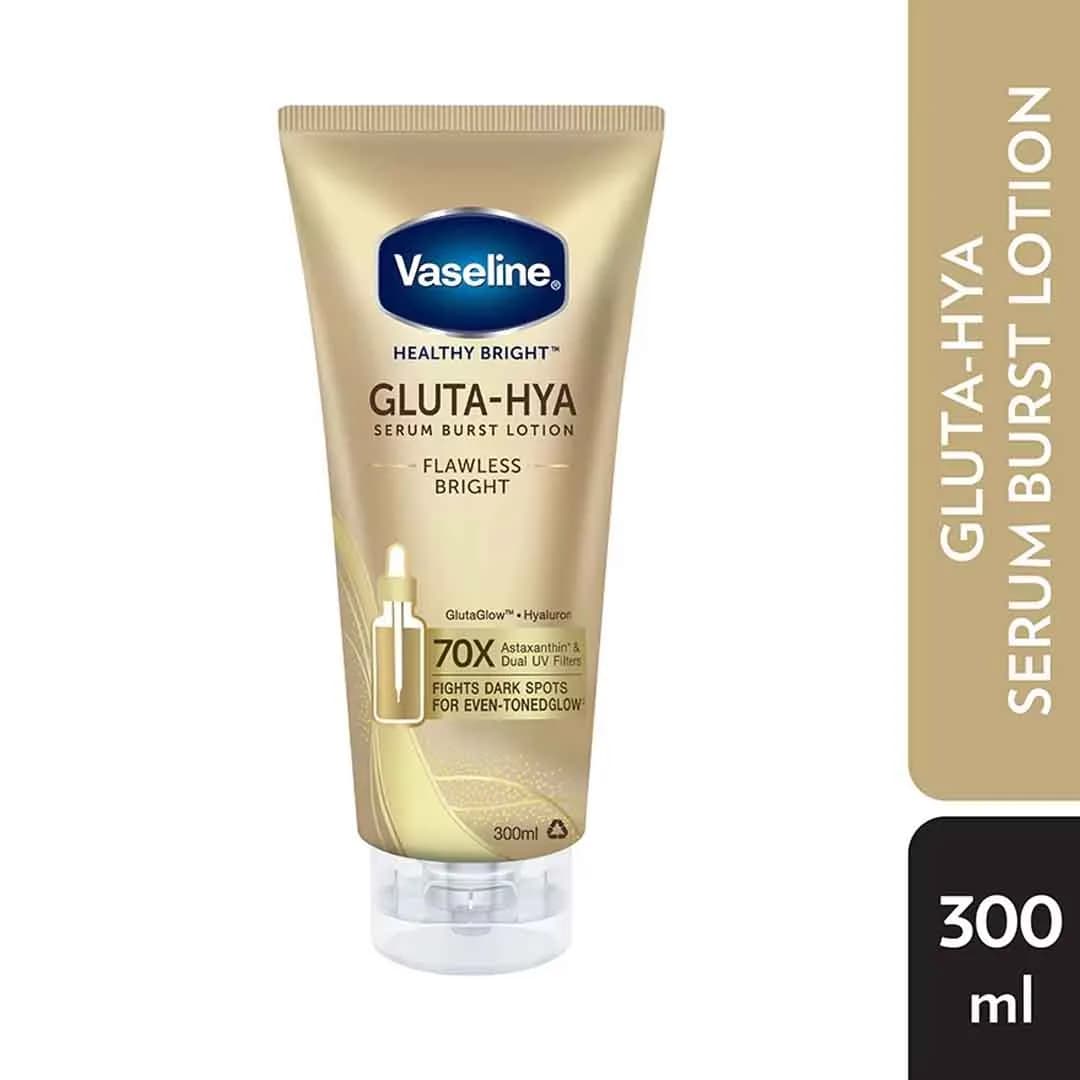 VASELINE Gluta-Hya Serum Burst UV Lotion – Flawless Glow (300ml)