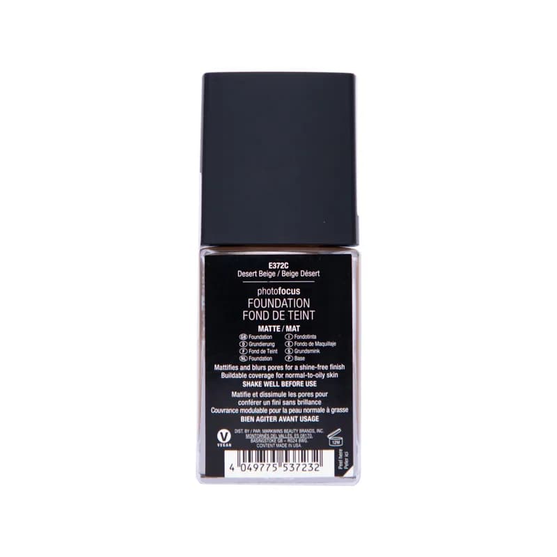 Wet n Wild Photo Focus Matte Foundation - Desert Beige 30ml