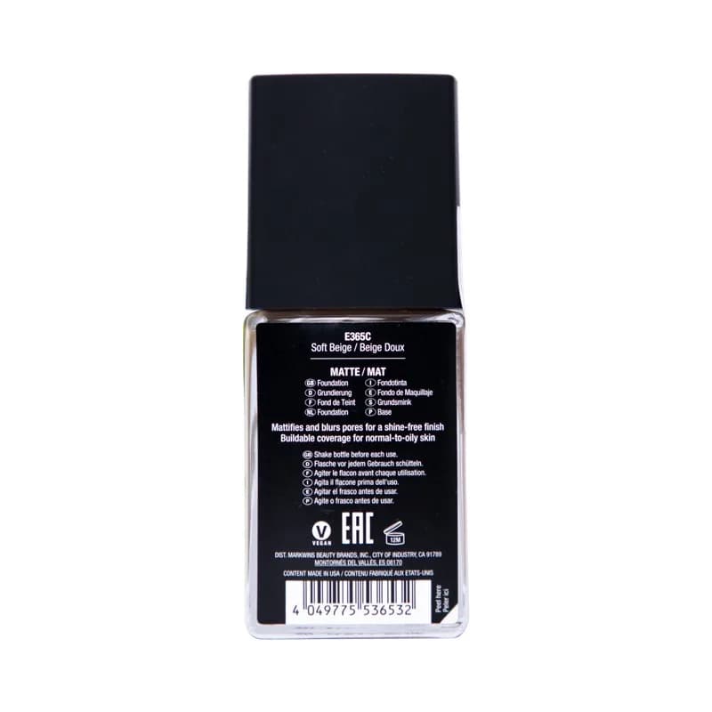 Wet n Wild Photo Focus Matte Foundation - Soft Beige 30ml