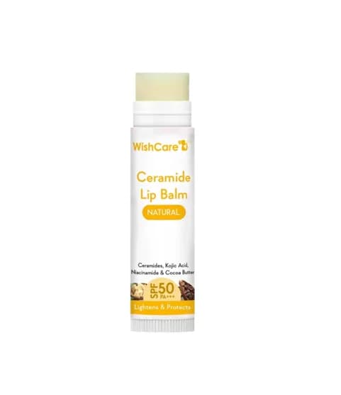 WishCare Ceramide Lip Balm with SPF 50 PA+++ (Natural) 5gm